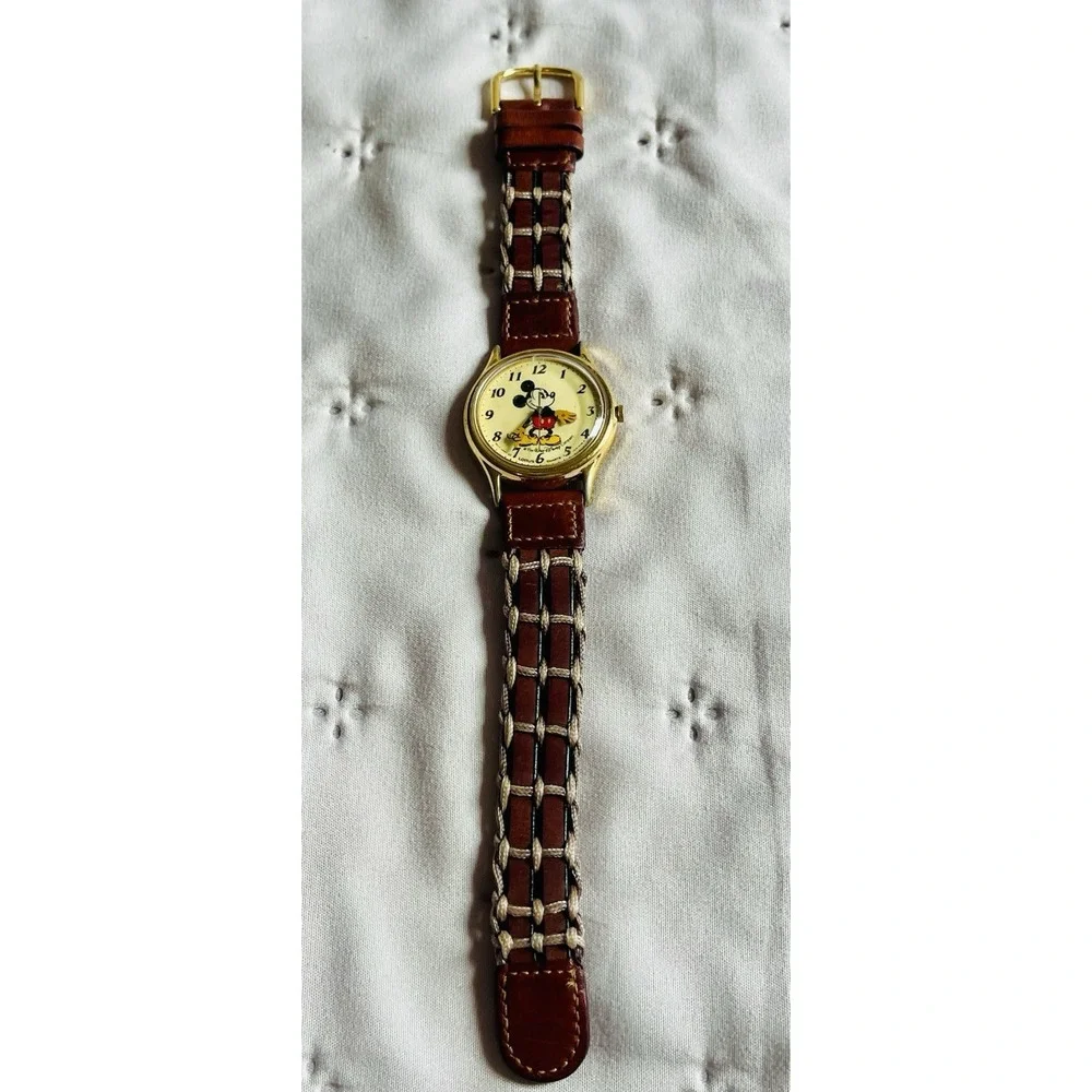Vintage Disney Watch MICKEY MOUSE Lorus Speidel New Battery Working